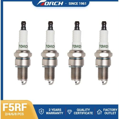 2-8PCS NEW Original Torch Candle Spark Plug F5RF Compatible with NGK BPR5EY Denso W16TT Champion RN11YC4