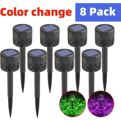 Solar Pathway Lights Outdoor Ground Landscape Garden Lights Waterproof Auto On/Off for Garden Lamps for Patio Lawn and Yard