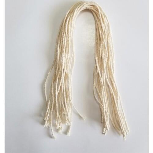 100% natural cotton rope 100pcs/lot twine cords Length 20-100cm for Handmade accessory DIY