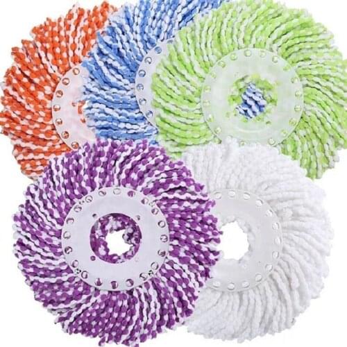 Rotating Mop Replacement Cloth Spin for Wash Floor Squeeze Mops Lazy Utensils Rag Cleaning Tools Household Cloths Microfiber