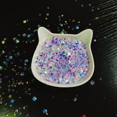 30g/Opp Colorful BRIGHT Sequins RAINBOW For Shake Card Accessories New Stamps Scrapbook Decoration Embossing Cut Handmade 2021