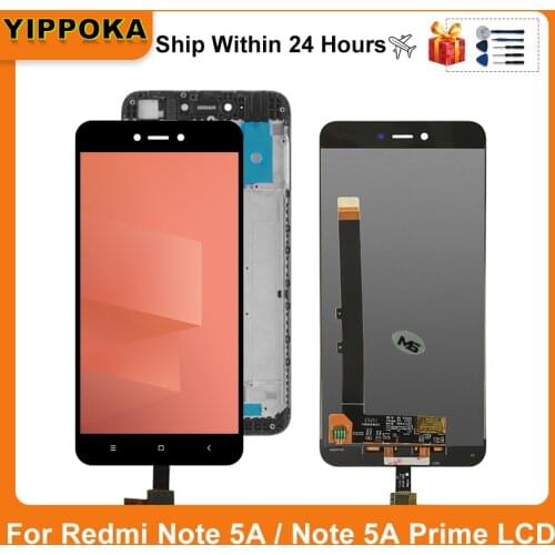 5.5" For Xiaomi Redmi Note 5A 5A Prime LCD Touch Screen Digitizer Display Assembly Parts For Redmi note 5A Display With Frame
