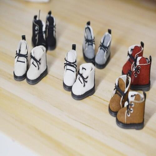 1/12 Doll Leather [Hiking Boots] Ob11 Shoes Obitsu11 Accessories (Suitable For Cu-Poche,P9, Molly)