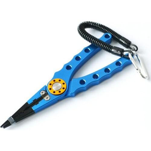 1 pc fishing lip control Fishing Pliers Line Cutter Hook Remover Aluminum Alloy Stainless Steel Scissors Tackle Tool