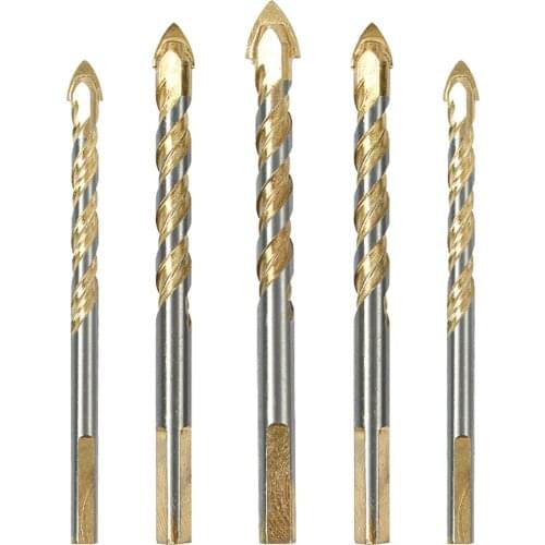 1pcs Triangular Twist Drill Bit Multifunction Triangle Bit Tile Glass Wood Drilling Electric Drill Bits 6/8/10/12mm