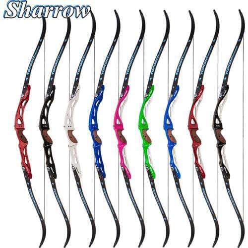 68'' 18~44Ibs Hunting ILF Recurve Bow Competitive tournament Long Bow Takedown Bow Comfortable Grip Shoot Training Accessories
