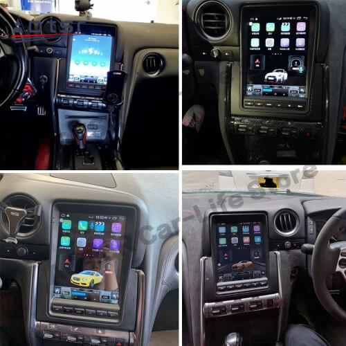 6+128G Carplay Tesla Screen Android 11 Radio Receiver For Nissan GT-R GTR Car Multimedia GPS Audio Stereo Video Player Head Unit