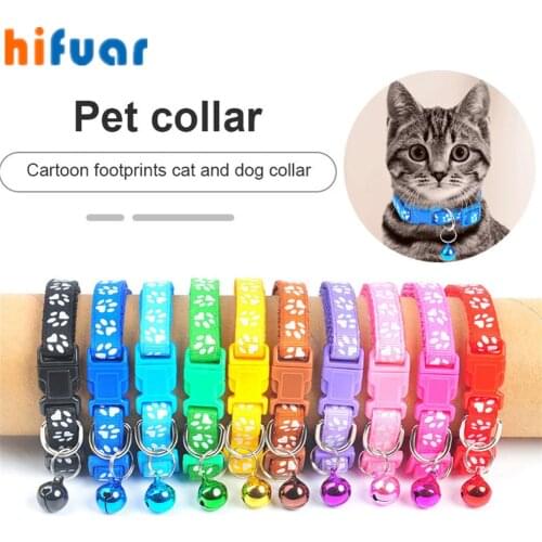 8 Colors Pet Supplies Cat Collar With Bell Adjustable Buckle Collar Cat Pet Supplies Cat Accessories Collar Small Dog Chihuahua