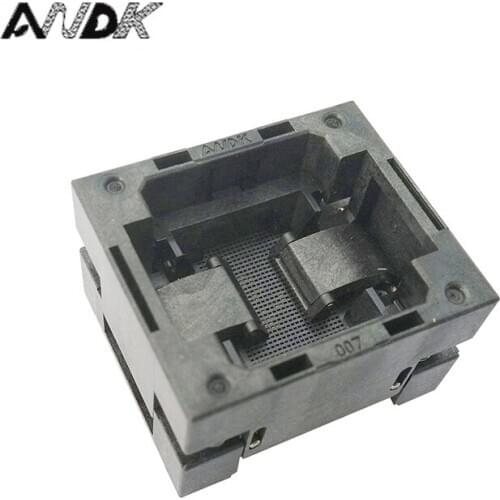 BGA100 OPEN TOP burn in socket pitch 0.8mm IC size 9*9mm BGA100(9*9)-0.8-TP01NT BGA100 VFBGA100 burn in programmer socket