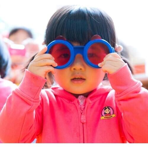 Kindergarten Kids Three Primary Glasses Replaceable Lenses Overlapping Color Mixing Principle Science Experiment Children Glass