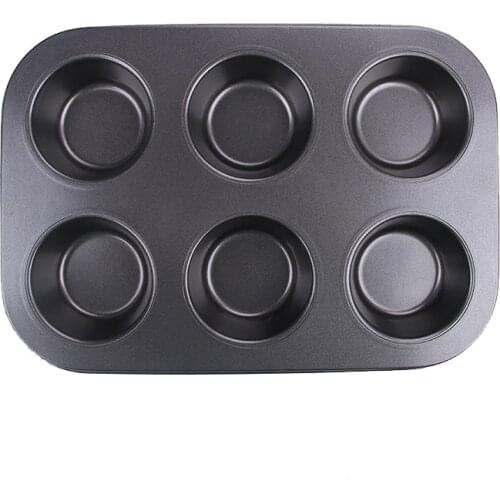 Bakeware Pan Muffins Soap Tray Mold 6 Mini Muffin Cups Non Stick Cookies Egg Tart Cupcake Baking tray Cake Decorating Tools