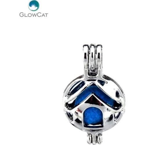 K447 5pcs/lot Silver Alloy 26mm Build House Home Family Pendant Fairytale Party Essential Oil Diffuser