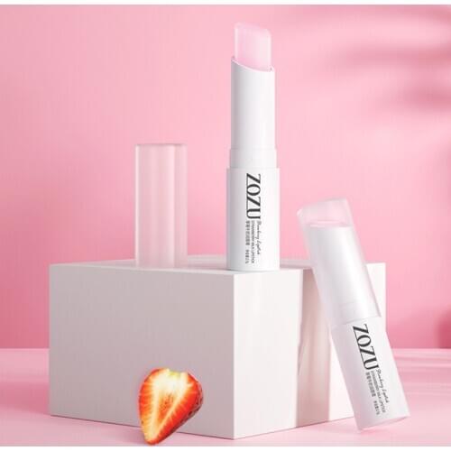 Strawberry Milk Moisturizing Lip Balm Improve Chapped Lines Righten Color Nourish Repairing Elastic Mild Daily Care