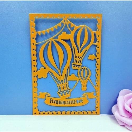 Hot Air Balloon Metal Cuting Dies Scrapbooking Embossing Folders For Album Cardmaking Craft Stencil Greeting Photo Paper