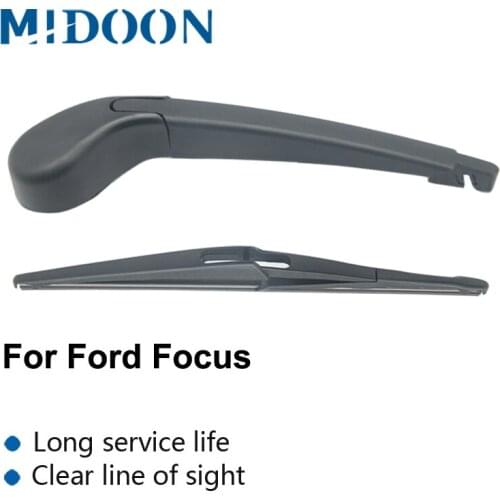 MIDOON Wiper 12" Rear Wiper Blade & Arm Set Kit For Volvo V50 2004-2012 Windshield Windscreen Rear Window