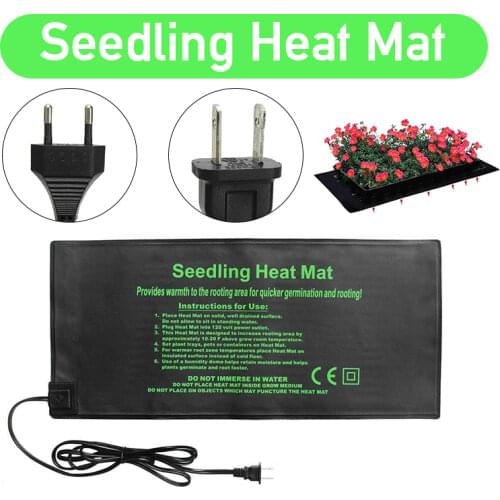 52X24cm Heating Mats Durable Seedling Heat Mat Plant Seed Germination Propagation Clone Starter Pad Warm Hydroponic Heating Pad