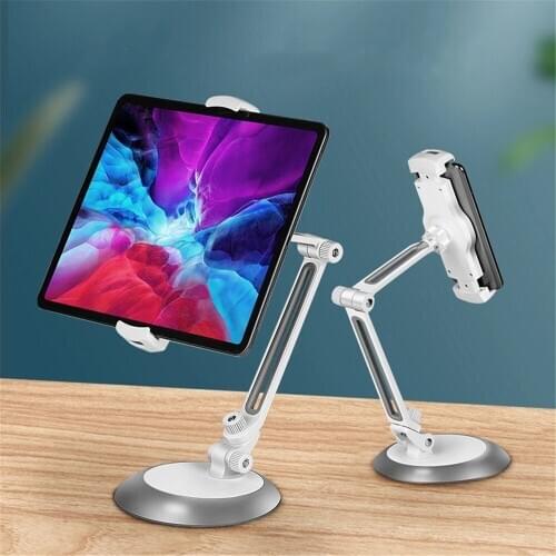 Desktop smartphone support aluminum metal universal portable mobile phone holder tablet stand