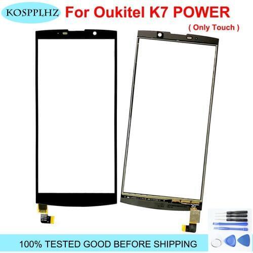 Original new Touch Screen For oukitel k7 Pro Touch Screen Panel Glass Lens Digitizer Sensor oukitel k7 power Free Tools+Adhesive