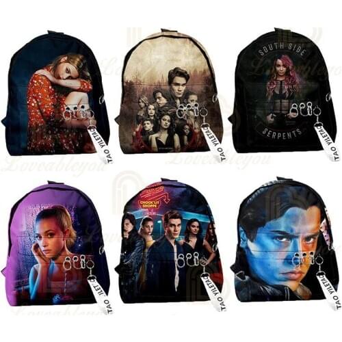 2020 New Backpack Fashion Riverdale Women and Men Backpack Pendant Travel Shoulder Bag Harajuku School Bags