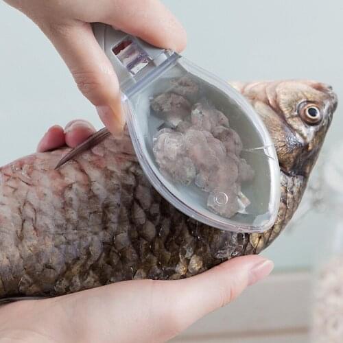 Fish Skin Brush Fish Scale Scraper Lazy Easy Use Seafood Tools Fast Remove Fish Knife Cleaning Kitchen Accessories
