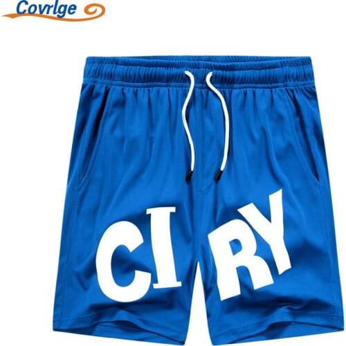 Covrlge Mens Shorts Leisure Summer Trend Youth Comfortable Daily Sport Fashion Brand Casual Loose Printing Clothing MKD108