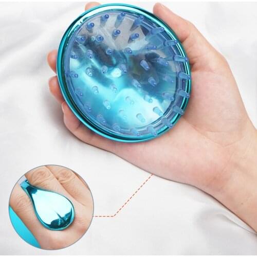 Silicone Shampoo Massage Brush Relieving Itching And Scratching Head Brush Shampoo Brush Shampoo Comb