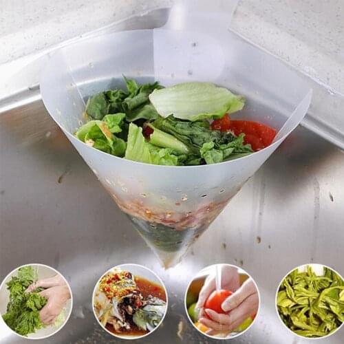 Foldable Filter Simple Sink Self-standing Kitchen Sink Strainer Leftovers Soup Juice Separated Anti-Blocking Device Drain filter