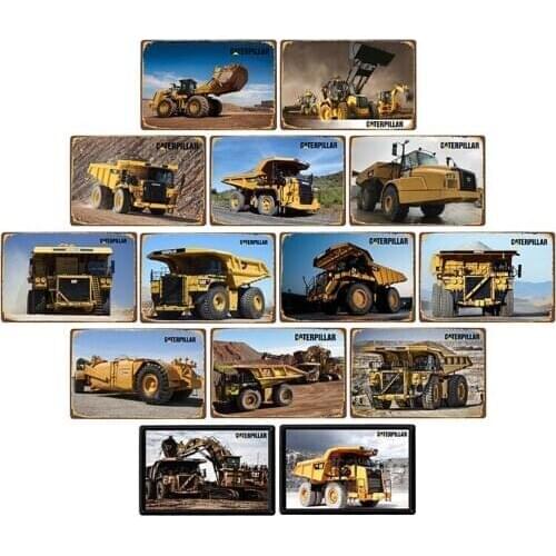 Heavy Duty Truck Metal Signs Vintage Car Poster Garage Wall Decoration Art Painting Pub Bar Club Decorative 20x30cm