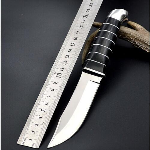 Swayboo 3cr13 Steel Fixed Blade tactical knife Color Wood Handle Camping Knife Outdoor Survival Knives Hand Tools