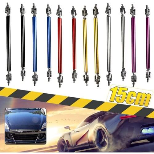2pcs 15cm 150mm Universal Racing Adjustable Front Rear Bumper Lip Splitter Support Bar Kit Racing
