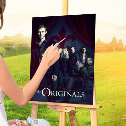 The Vampire Diaries Painting By Numbers Complete Kit Acrylic Paints 40*50 Canvas Pictures Decorative Paintings For Wholesale
