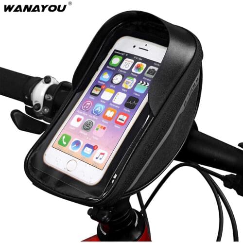 6.3 Inch Touch Screen Bicycle Bags,MTB Cycling Bike Head Tube Bag,Bicycle Handlebar Cell Mobile Phone Bag Case Holder For Bike