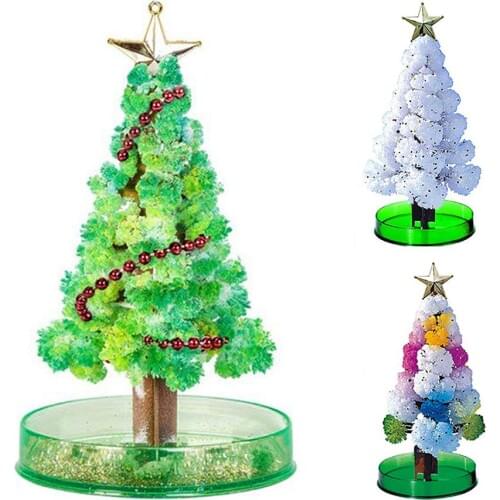 Magic Growing Christmas Tree Santa DIY Paper Craft Decor Kid Educational Toy Christmas Trees Table Decoration Paper DIY Craft