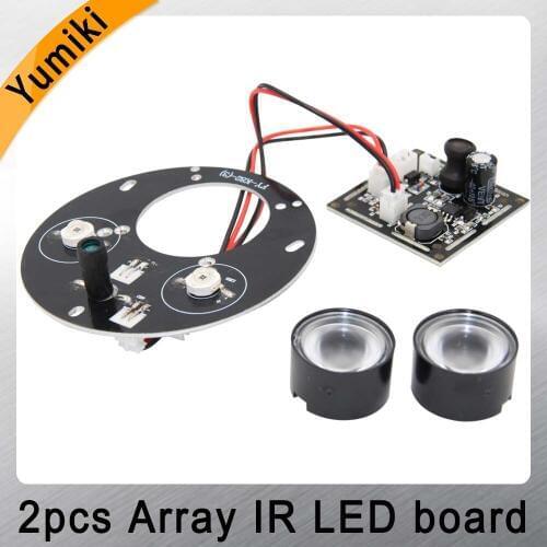 Yumiki Spot Light Infrared 2x IR LED board for CCTV cameras night vision (72mm diameter)