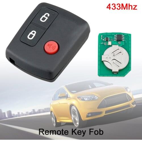 1pcs 3 Buttons 433Mhz Black Portable Durable ABS Car Remote Key Replacement Fit for Ford / Territory SX XR6 XR8 / Falcon BA BF