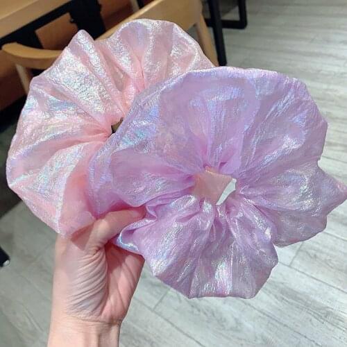 1PC Oversized Scrunchies Big Rubber Hair Ties Elastic Hair Bands Girs Ponytail Holder Satin Scrunchie Women Hair Accessories Hot