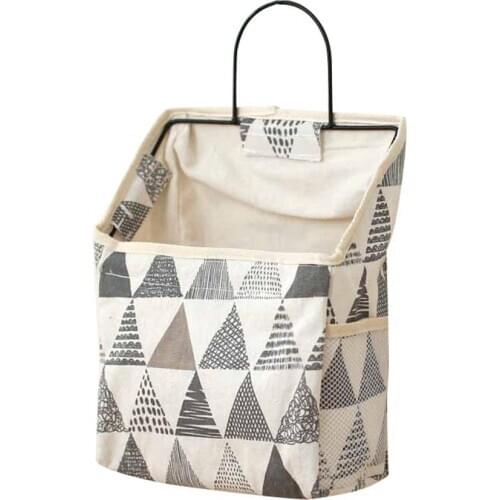 1pc Wall Hanging Storage Bag Book Clothes Phone Holder Pouch Organizer with Hook Dormitory Bathroom Supplies Home Organization