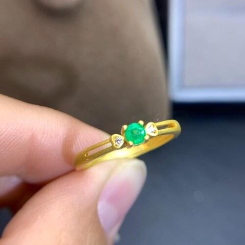 100% 925 sterling silver Natural green Emerald Rings fine Jewelry gift women wedding wholesale new plant wedding jcj3.53.588agml