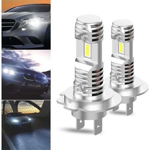 2Pcs Fanless Design LED Headlight H7 Canbus H11 H8 H9 HB3 9005 LED 6000K White Car Headlamp for Toyota Celica Nissan Mazda 3 5 6