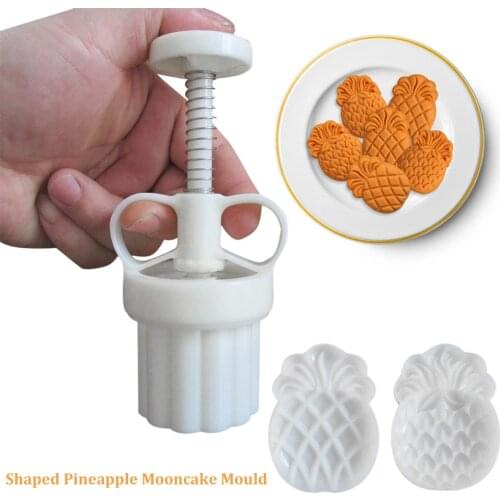 3PCS Mold Set Hand-Pressing Ergonomic Cake Mould Pineapple Mold Hand Pressing Tool for Food Kitchen Cake Tools