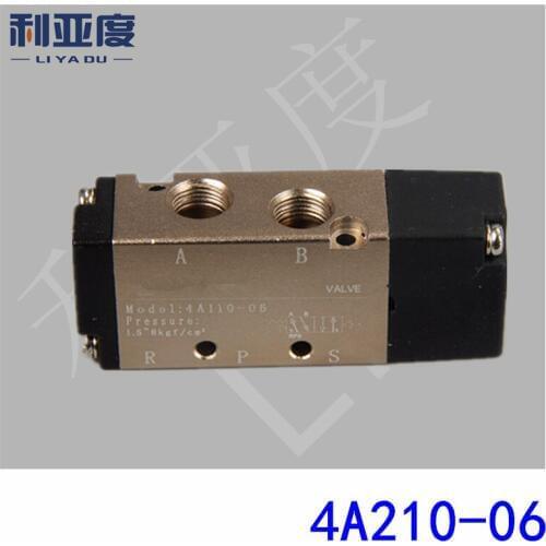4A210-06 G1/8 Two five-way solenoid pneumatic valve pneumatic control valve