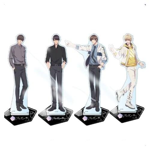 Anime Mr Love Queens Choice Zhou QiLuo Victor Gavin Lucien Acrylic Figure Stand Display Model Plate Decor Collection Xmas Gift