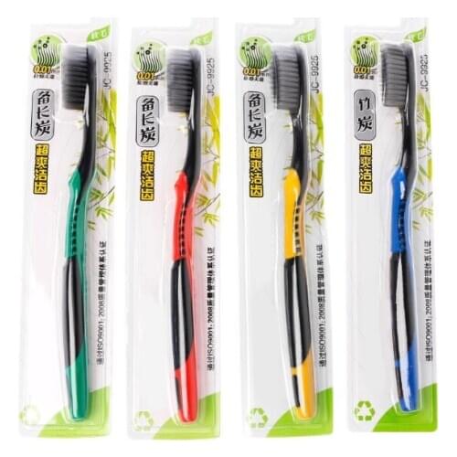 Bamboo Charcoal Superfine Soft Bristle Toothbrush Traveling Teeth Cleanser Brush