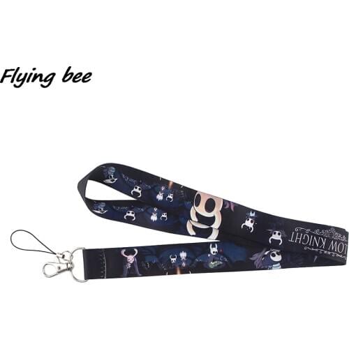 Flyingbee Knight Cartoon Icons Style Anime Lovers Key Chain Lanyard Neck Strap For USB Badge Holder DIY Hang Rope X1257