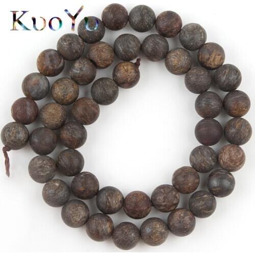 Natural Stone Frost Brown Bronzite Beads Dull Polish Loose Spacer Beads For Jewelry Making DIY Perles Bracelets 4/6/8/10mm 15"