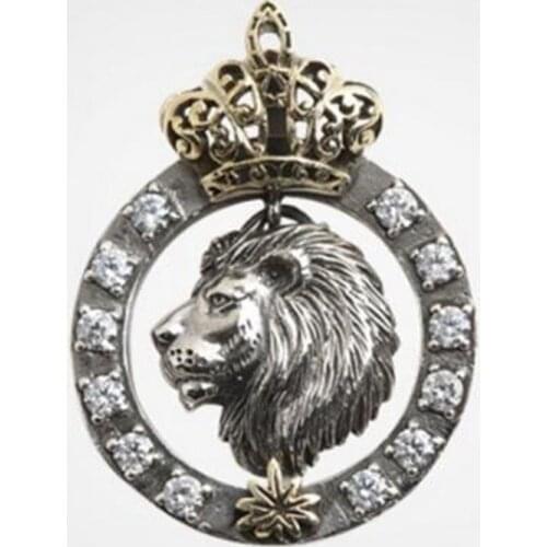 Fashion Punk Style Men Lion Head Pendant Chain Pendant Necklaces for Men Women Jewelry