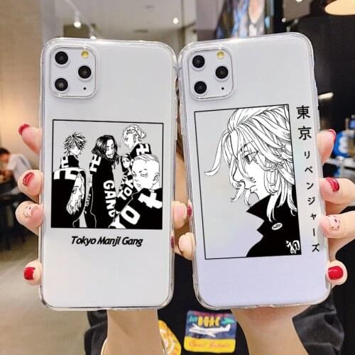 Tokyo Revengers Manjiro Sano Clear Phone Case For iPhone 11 12 Pro 13 Mini Pro Max X XR XS SE 2020 8 7 6 6s Plus Anime TPU Couqe