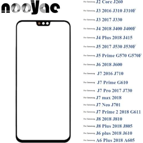 For Samsung Galaxy J2 J3 J4 J5 J6 J7 J8 A6 Plus Prime Pro Max Neo 2016 2017 2018 Digitizer LCD Sensor Touch Screen Glass lens