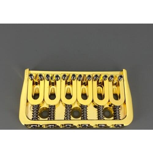 Hipshot Style 6 String Electrice Guitar Fixed Bridge Gold