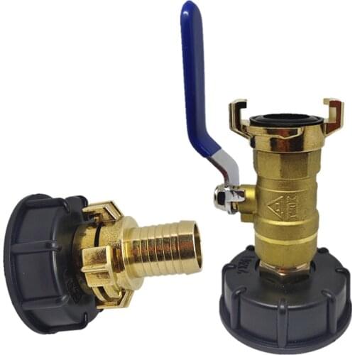 IBC T-barrel Thick Tank Adapter Water Connector Wire T-barrel Accessories Geka Head T-barrel Garden Hose Replacement Connector